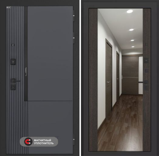 Входная дверь Лабиринт Лаб 2 Про - Зеркало максимум Венге