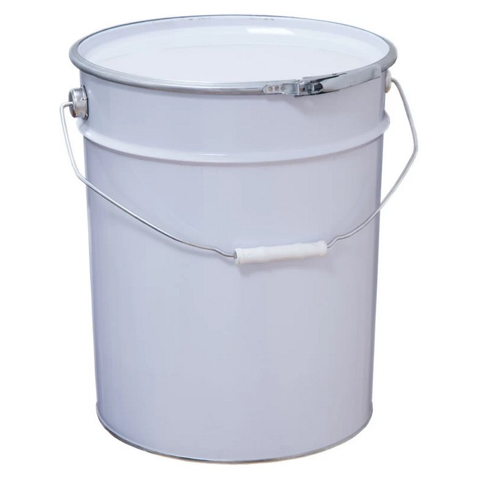 Profkolor Ведро металлическое крышка-обруч, цвет белый, 27л. ВМо 27б