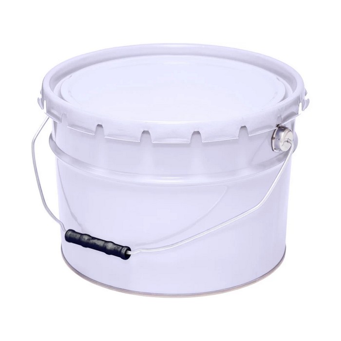 Profkolor Ведро металлическое крышка-корона, цвет белый, 10л. ВМк 10б (Б)