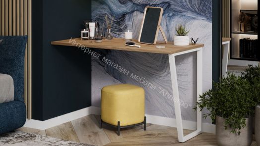 Стол письменный «Порто» - ТД-393.15.01 Белый, Яблоня Беллуно