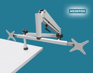 Кронштейн настольный поворотно-подъёмный для 2-х мониторов ДС-Пант -ТИТАН.4