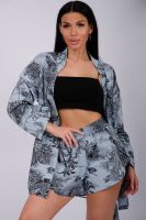 Диор пижама женская [серо-голубой]