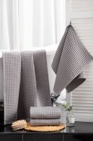 Полотенце для ванной Бохо [темно-серый]