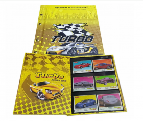 КОЛЛЕКЦИЯ 70 вкладышей TURBO Super в АЛЬБОМЕ (привет из 90х) 401-470 quality F-VF Oz