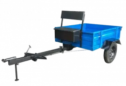 Прицеп для мотоблока Грузоподёмность 300 кг с тормозами вес 68 кг.