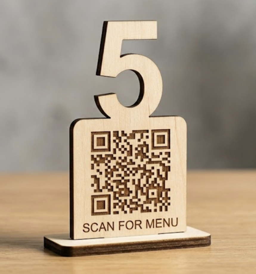 Номер стола с QR