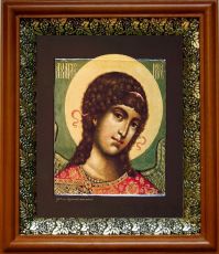 Икона Михаил Архангел в киоте с басмой Виноградная Лоза (UV-печать)(30622)