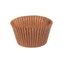 Тарталетка бумажная d55мм h43мм круглая, коричневая