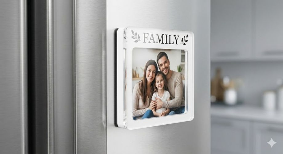 Магнит-фоторамка на холодильник на заказ