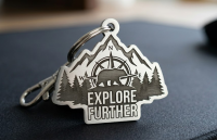 Брелок из металла с лазерной гравировкой на заказ