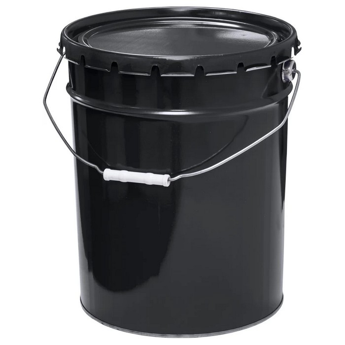 Profkolor Ведро металлическое крышка-корона, цвет черный, 20л. ВМк 20ч черный