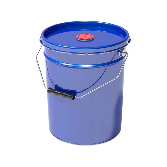 Profkolor Ведро металлическое крышка-корона, берикап 57мм, цвет синий, 20л. ВМк 20с берикап 57мм
