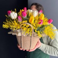 Композиция "Весеннее лукошко"