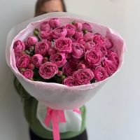 Букет "Розовый вальс"/кустовые розы