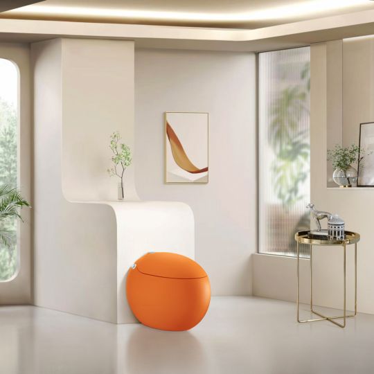 Электронный унитаз-биде ABBER Bequem AC1131SOR напольный оранжевый схема 4