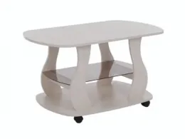 Стол журнальный БАРОН (ш1004*г570*в522мм) Дуб Крафт Белый