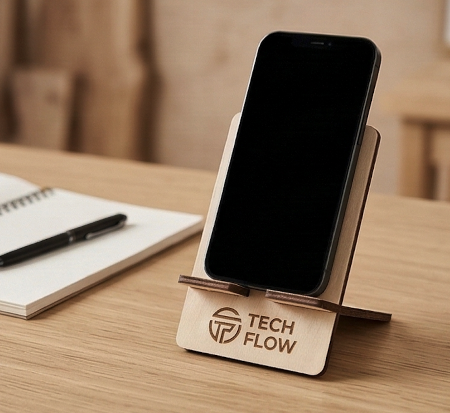 Стенд для телефона настольный с логотипом