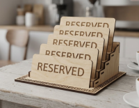 Стенд для табличек «Зарезервировано» комплект (5 шт.)