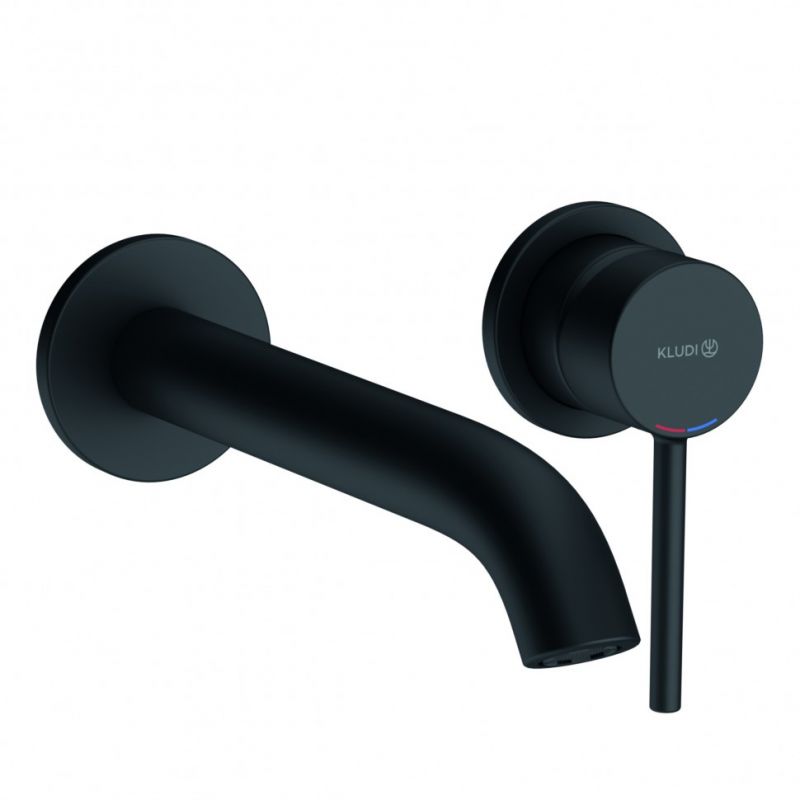 Смеситель для раковины KLUDI BOZZ настенный, внешняя часть, черный матовый 382453976