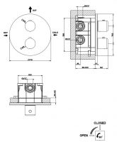 Gessi Goccia смеситель для душа 33842 схема 3