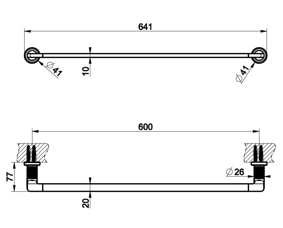 Gessi Inciso Полотенцедержатель 58500 ФОТО