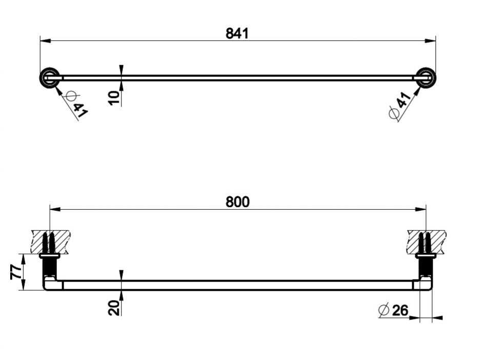 Gessi Inciso Полотенцедержатель 58505 ФОТО