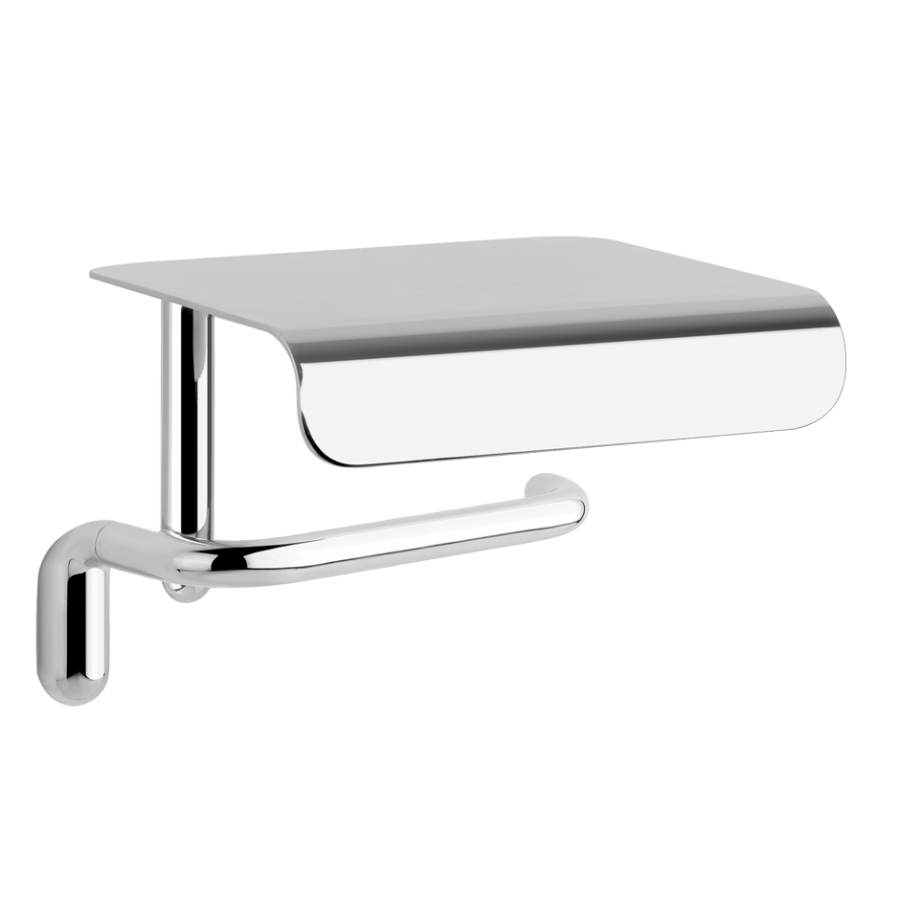 Бумагодержатель с полочкой для мобильника Gessi Goccia 38049