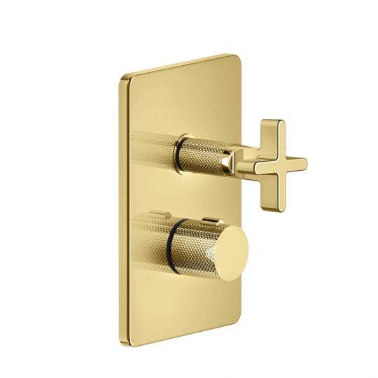 Встраиваемый термостатический смеситель Gessi Inciso 58236 для ванны/душа с переключателем на 3 источника схема 7