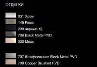 Смеситель Gessi Rettangolo K для биде 53007 с донным клапаном схема 11