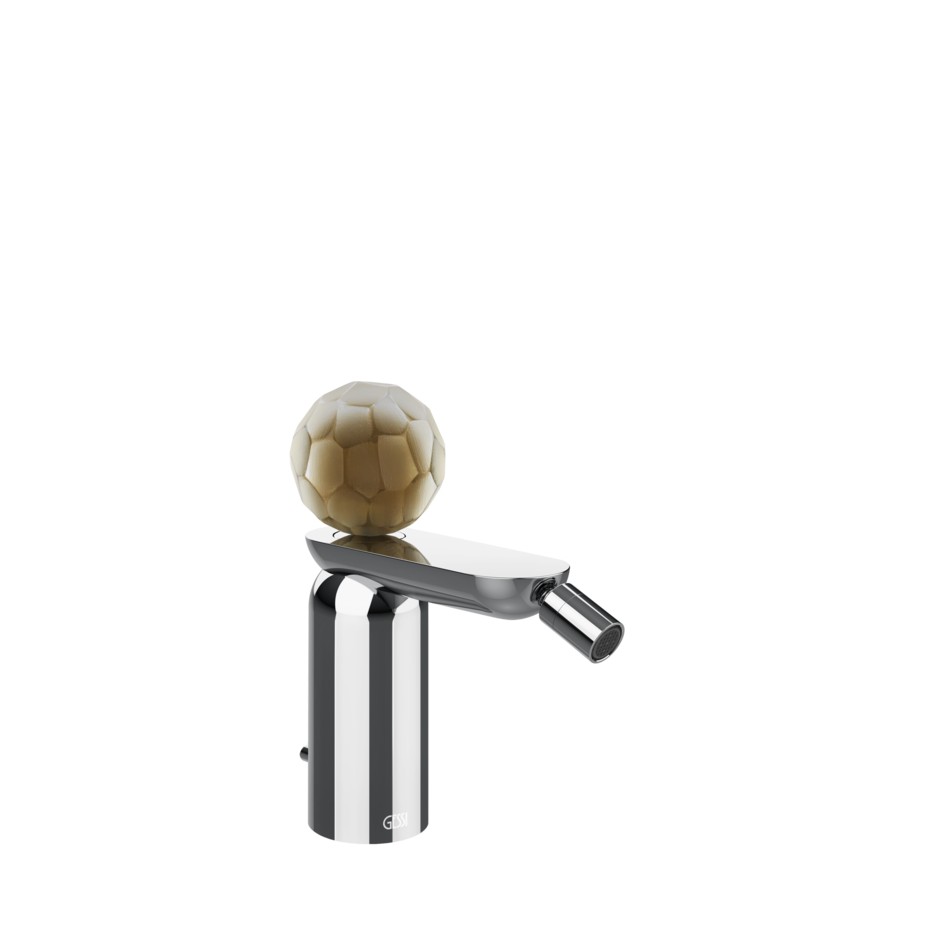 Изображение Смеситель для биде Gessi Perle 74407 с донным клапаном с вентилем из муранского стекла Battuto