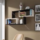 Полка настенная тип 4 Венге Цаво, Дуб молочный