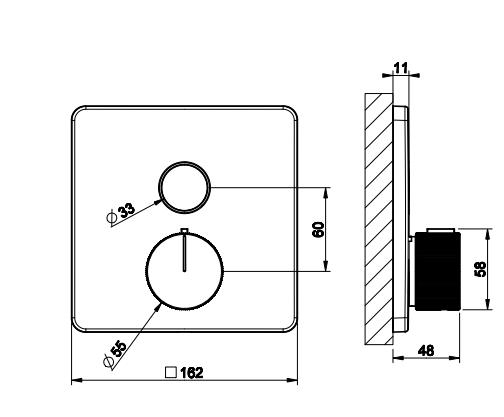 Смеситель для душа Gessi Hi-Fi Comfort 38717 схема 3
