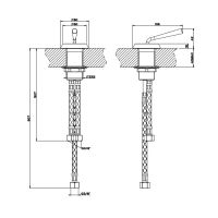 Смеситель для раковины Gessi Cono 45010 схема 2