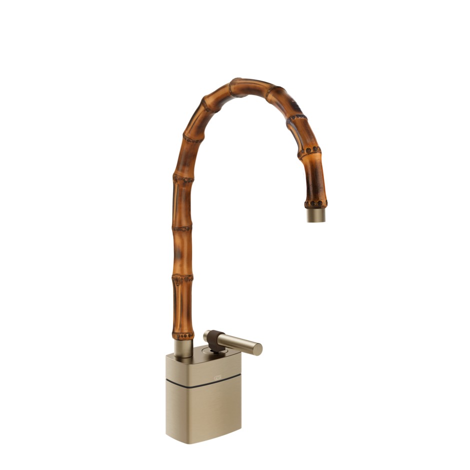 Смеситель для раковины Gessi Jacqueline 77029 средний со средним поворотным изливом и металлическим вентилем ФОТО