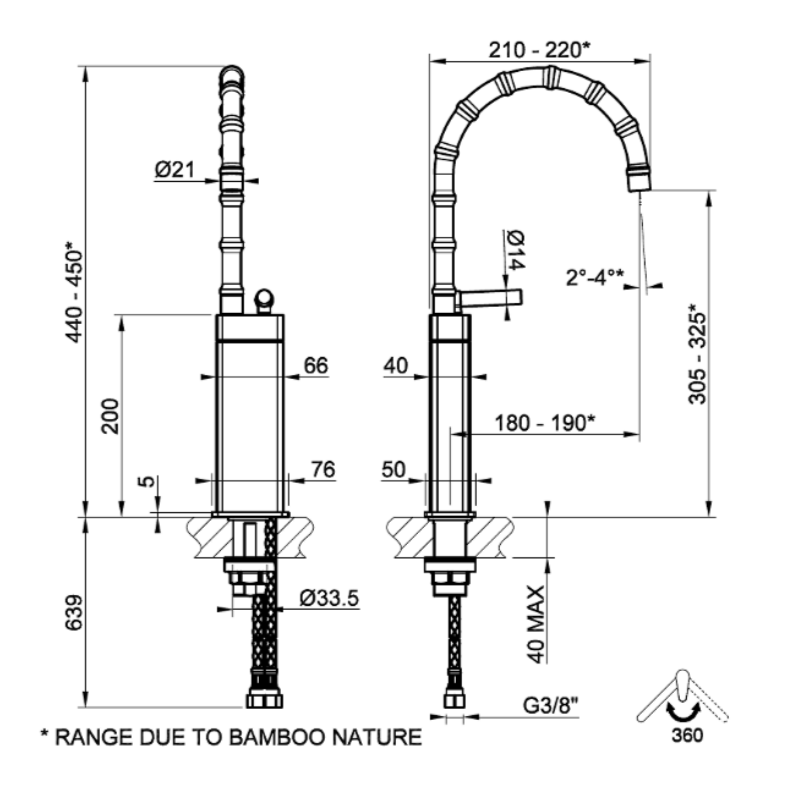 Смеситель для раковины Gessi Jacqueline 77203 с высоким поворотным изливом и вентилем под дерево без донного клапана ФОТО