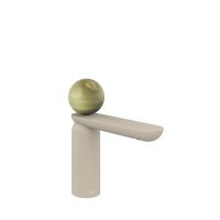 Смеситель для раковины Gessi Perle 74502 низкий с вентилем из камня Onyx Green без донного клапана схема 12