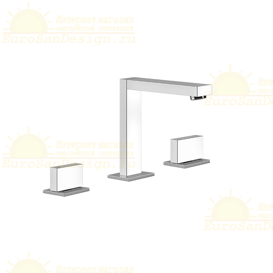 Смеситель для раковины Gessi Rettangolo T 20402 с донным клапаном