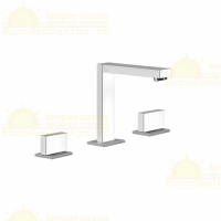 Смеситель для раковины Gessi Rettangolo T 20402 с донным клапаном схема 1