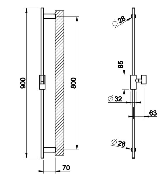 Штанга для душа Gessi Anello 63485 ФОТО