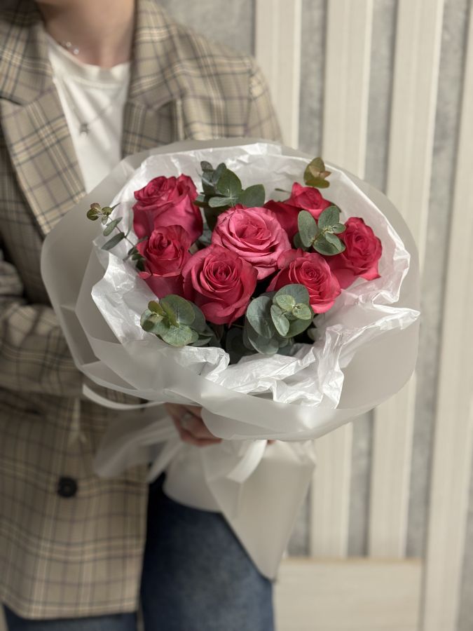 Букет малиновый рассвет