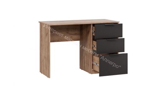 Стол письменный «Графит» Дуб Крафт Табачный, Холст Вулкан