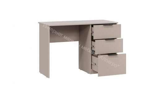 Стол письменный «Графит» Глиняно серый, Холст латте