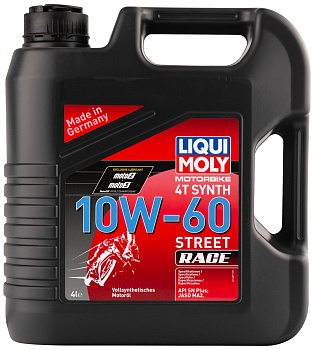 Liqui Moly Motorbike 4T Synth Street Race 10W-60, 4л