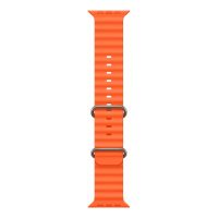 Ремешок Apple Watch Ultra 49mm Orange Ocean Band - Natural Titanium Finish оригинал