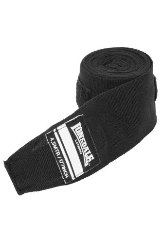 Бинты боксерские Lonsdale Pro Hand 3.5м чёрные, артикул 160008 350 BK