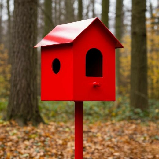 Домик для птиц из металла РЭД-2