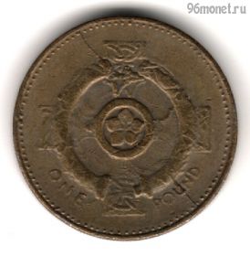 Великобритания 1 фунт 2007 фальшивая