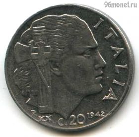 Италия 20 чентезимо 1942 магнит