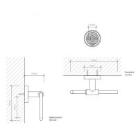 Держатель для туалетной бумаги Decor Walther Basic на стену 05301 схема 2 Держатель для туалетной бумаги Decor Walther Basic на стену 05301 схема 2