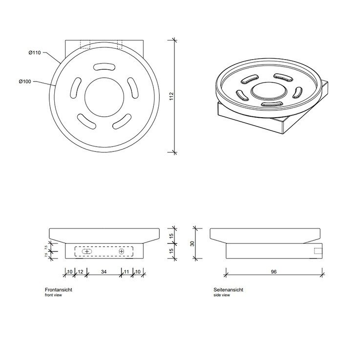 Мыльница Decor Walther Contract 06517 ФОТО